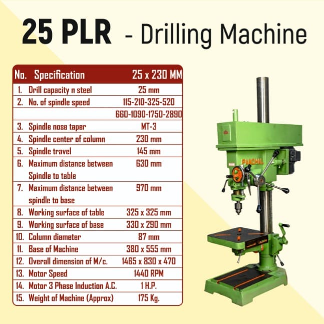 32mm Pillar Drill Machine