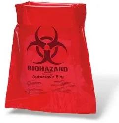 Plastic Red Biodegradable Bags, for Garbage Use, Pattern : Printed