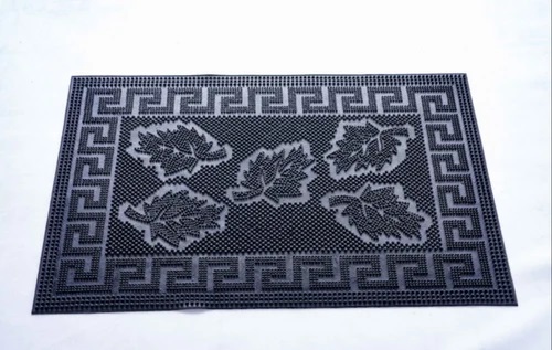 Leaf design Rubber door mats, Size : 40 cm x 60cm