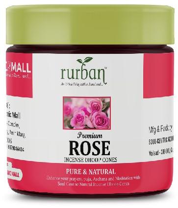 Rurban Rose Dhoop Cone, for Fragrance, Feature : Anti-Odour, Best Quality, Eco Friendly, Low Smoke