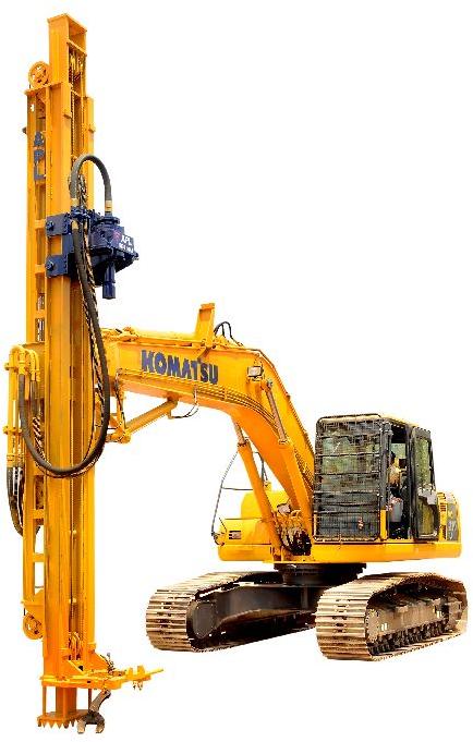 Excavator Mounted Blast Hole Drill Rig