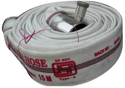 Medium Canvas fire hose pipe, for Water Supply, Length : 15 mtr.