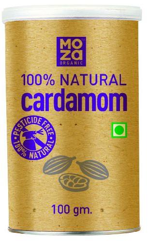 Moza Organic Whole Natural Cardamom, Packaging Size : 100gm