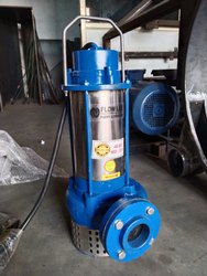 CI/SS Dewatering Submersible Mud Pump, Color : Blue