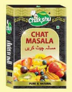 Chakshu Blended Chat Masala Box, Packaging Size : 50gm, 100gm
