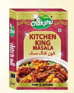 Chakshu Blended kitchen king masala, for Cooking, Packaging Size : 50gm, 100gm