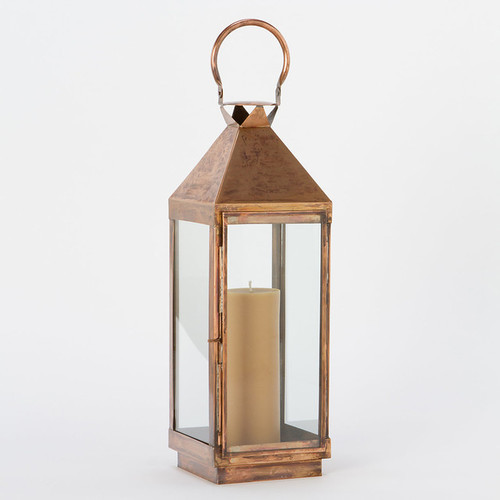Non Polished Copper Lantern, for Decoration, Feature : Fine Finished, Light Weight