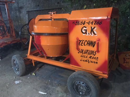 Cast Iron concrete mixer, Color : Orange