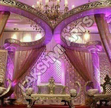 Decorative Wedding Mandap Stage, Shape : Rectangular