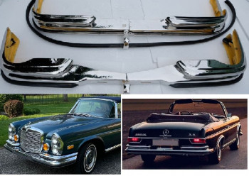 mercedes w111 w112 low grille convertible bumpers