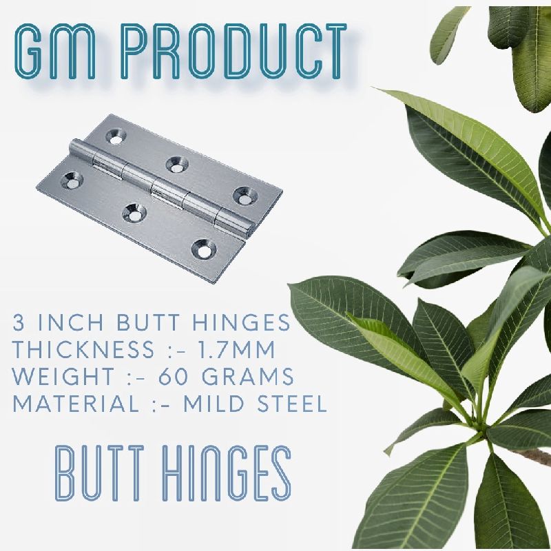 Mild steel MS Butt Hinges