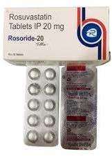  Rosuvastatin Tablets, for High cholesterol, Packaging Size : pack of 50