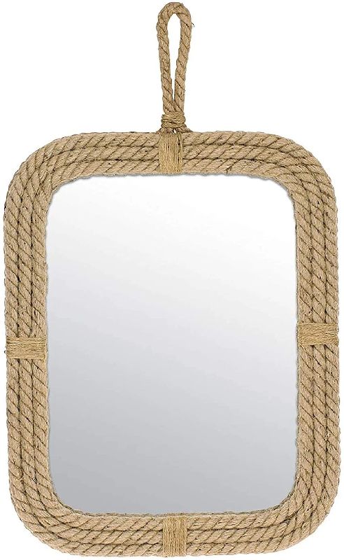 Polished Antique Rope Wall Mirror, Packaging Type : Carton Box