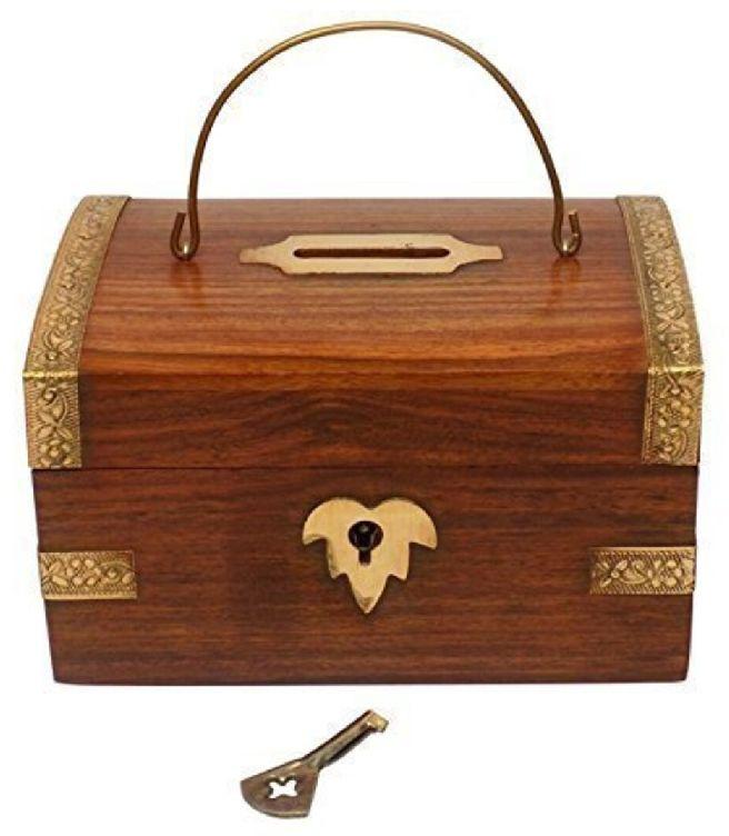 Handmade Wooden Money Box