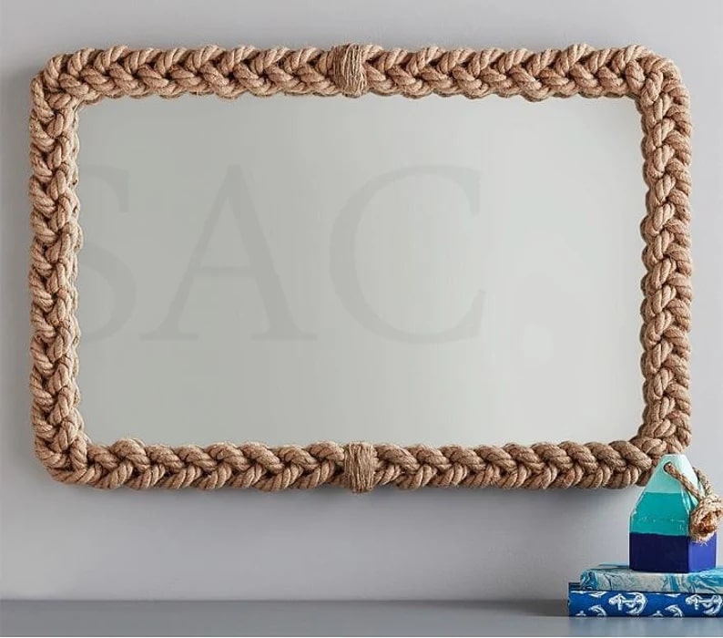 Rectangle Rope Wall Mirror