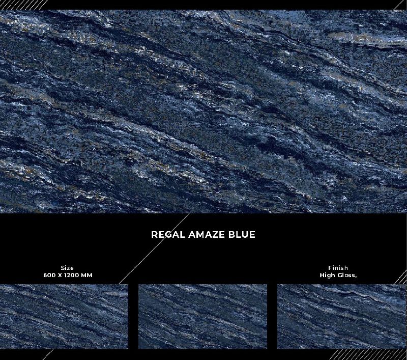 600x1200mm Regal Amaze Blue Finish Ceramic Tiles