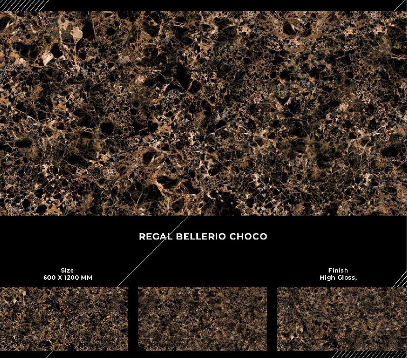 600x1200mm Regal Bellario Choco Finish Ceramic Tiles