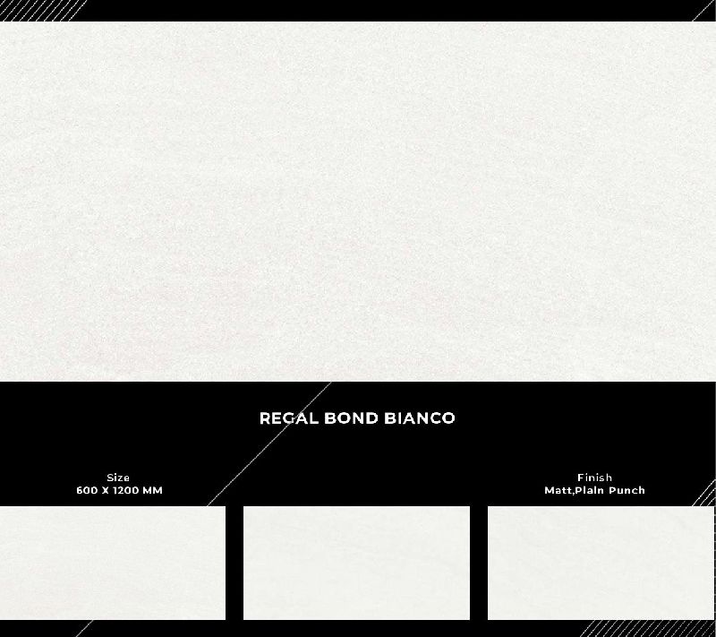 600x1200mm Regal Bond Bianco Finish Ceramic Tiles