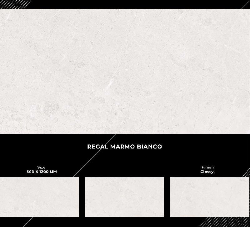 600x1200mm Regal Marmo Bianco Finish Ceramic Tiles