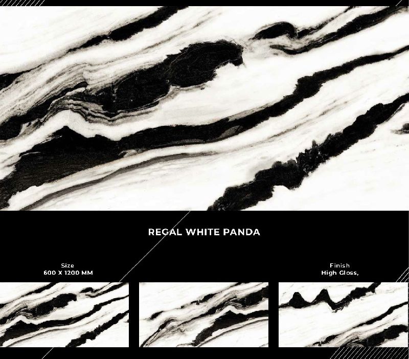 600x1200mm Regal White Panda Finish Ceramic Tiles