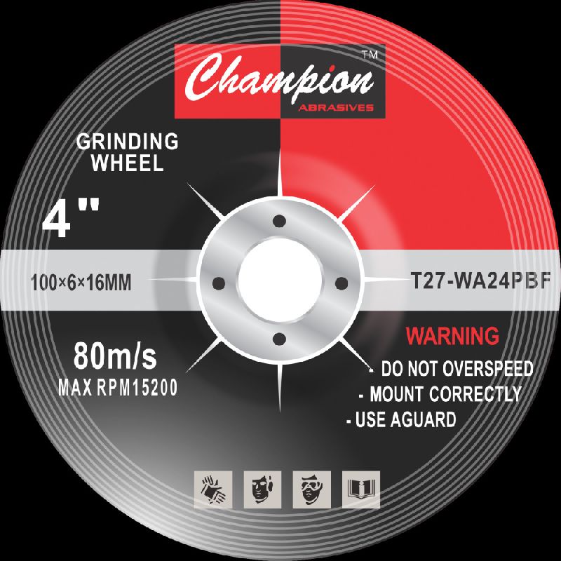 4X6 Black Grinding Wheel