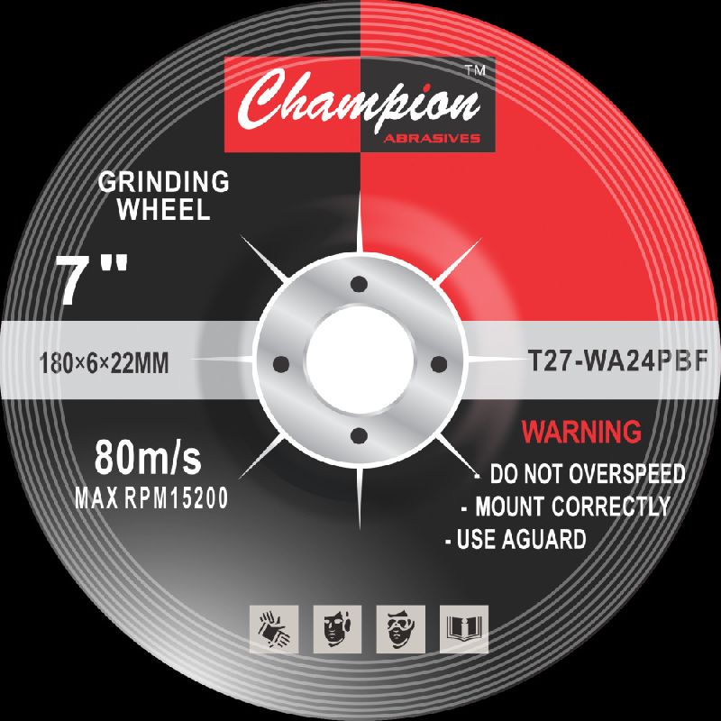 7X6 Black Grinding Wheel