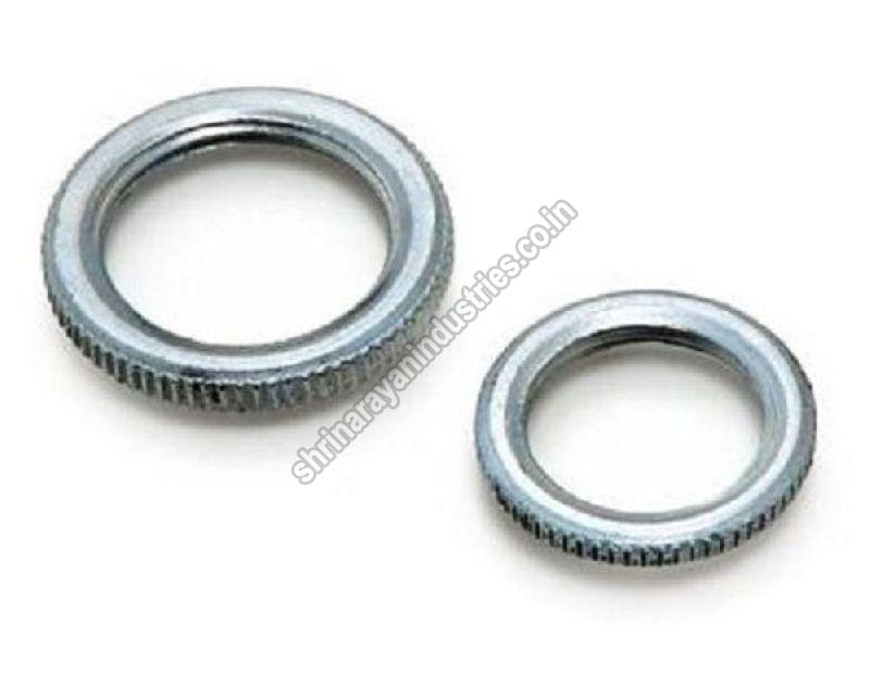 Round Polished Stainless Steel Conduit Lock Ring, Color : Silver