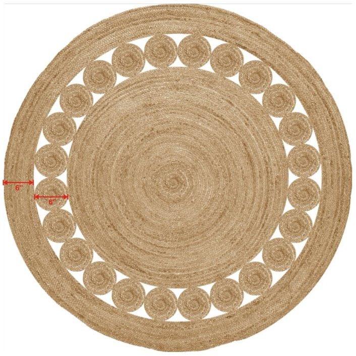 Smooth Braided Jute Rugs, Shape : Rectangular