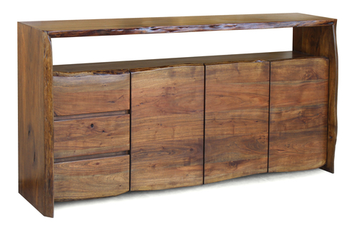 Polished Wood Live Edge Sideboard, for Home, Hotel, Feature : Accurate Dimension, Attractive Designs