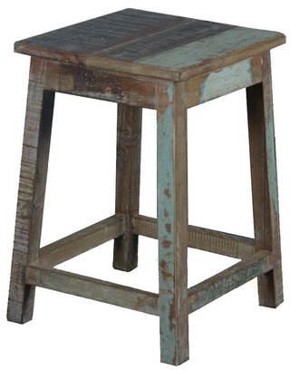 Polished Rustic Wooden Stool, for Home, Office, Restaurants, Shop, Size : 10x10x8Inch, 12x12x10Inch