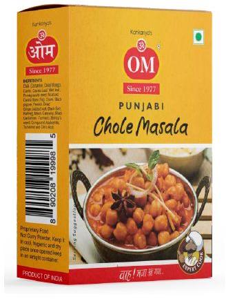 Om Chole Masala, for Cooking, Packaging Size : 200gm