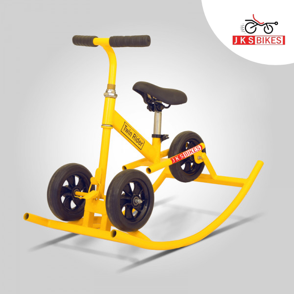 Yellow Twin Rider Toddler Bike, Weight : 8 Kg, INR 3,024 / Piece by JKS Bikes from Coimbatore 