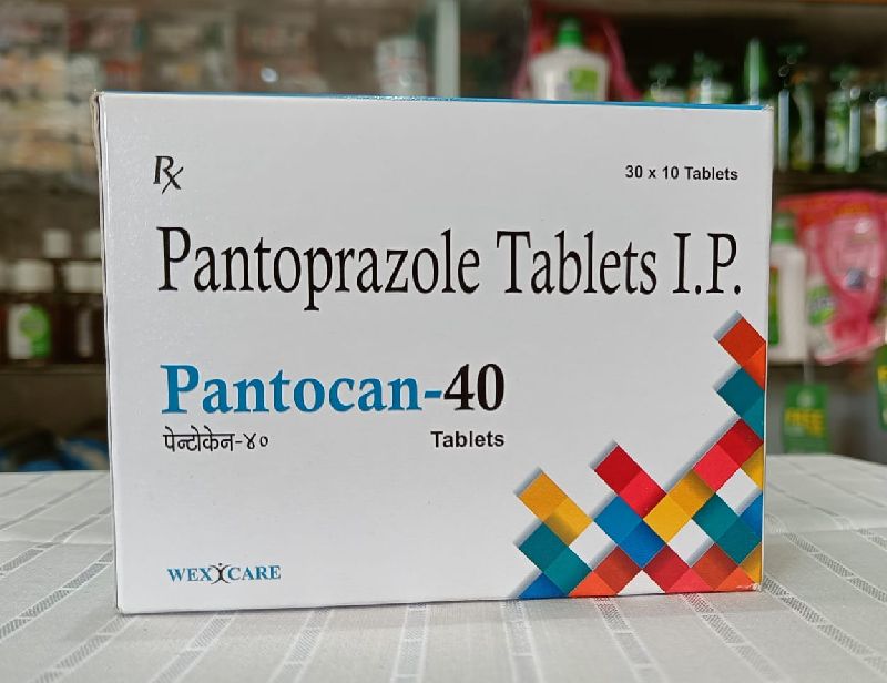 Pantocan 40 Mg Tablets, for Hospital. Clinic, Packaging Type : Blister