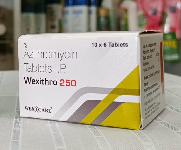 Wexithro 250mg Tablets, for Hospital. Clinic, Type Of Medicines : Allopathic
