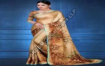 Printed Ladies Silk Saree, Width : 6 Meter