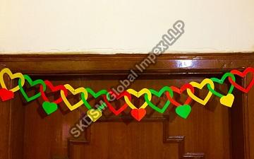 Paper Heart Door Toran