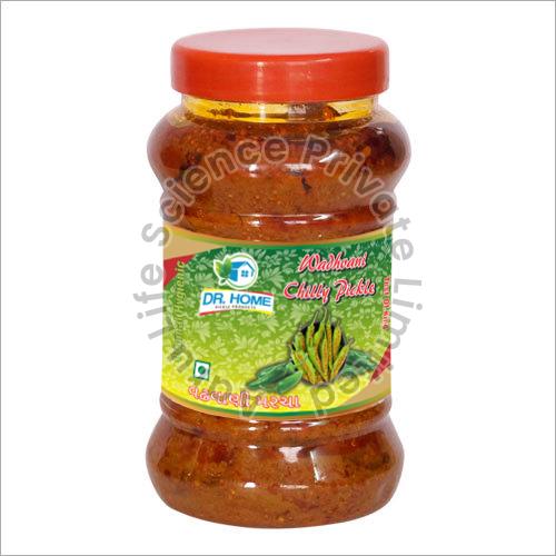 Wadhvani Chilli Pickle, for Eating, Home, Hotel, Restaurants, Taste : Spicy