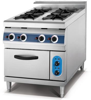 4 Burner Range With Oven, for Cooking, Voltage : 220-250v