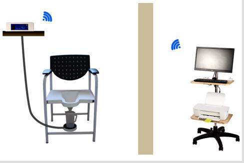 Wireless uroflowmetry system