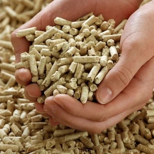 Brown Round Wooden 6 mm Biomass Pellets, for Industrial