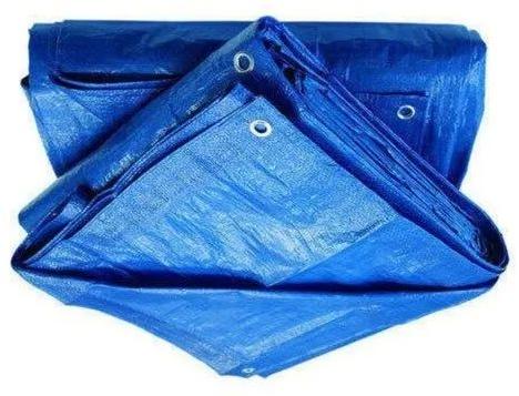 Rectengular Blue HDPE Tarpaulin, for Building, Cargo Storage, Tent, Feature : Anti-Static, Waterproof