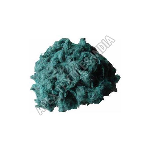 Green Dyed Cotton Recycled Pulled Fibers, for Textile Industy