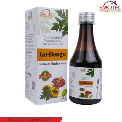 GO DENGUE SYRUP, Packaging Size :  200ML