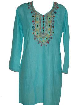 Cotton Ladies Embroidered Kurti, Occasion : Party Wear, Festive Wear, Ethnic Wear