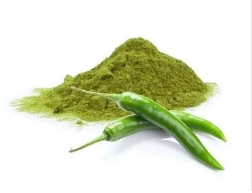 Dehydrated Green Chilli Powder, for Cooking, Grade Standard : Food Grade