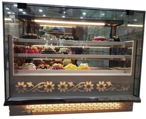 Electric SS Cake Display Counter, Voltage : 220V
