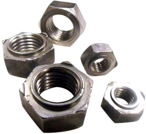 Leo Bolts Polished Stainless Steel Hex Weld Nuts, for Hardware Fitting, Size : Standard