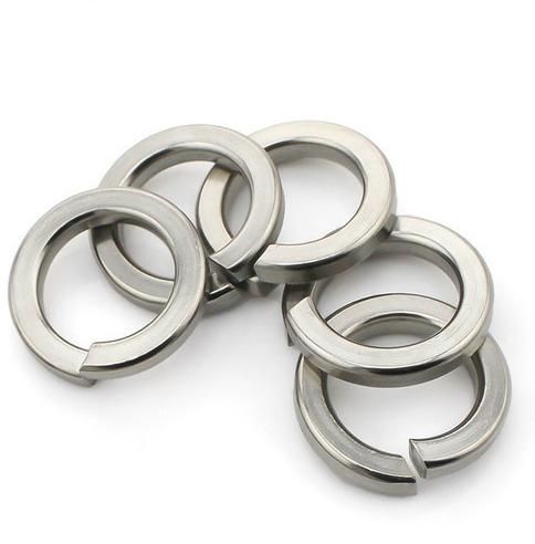 Leo Bolts Round Stainless Steel Polished Spring Washers, for Hardware Fitting, Size : Standard