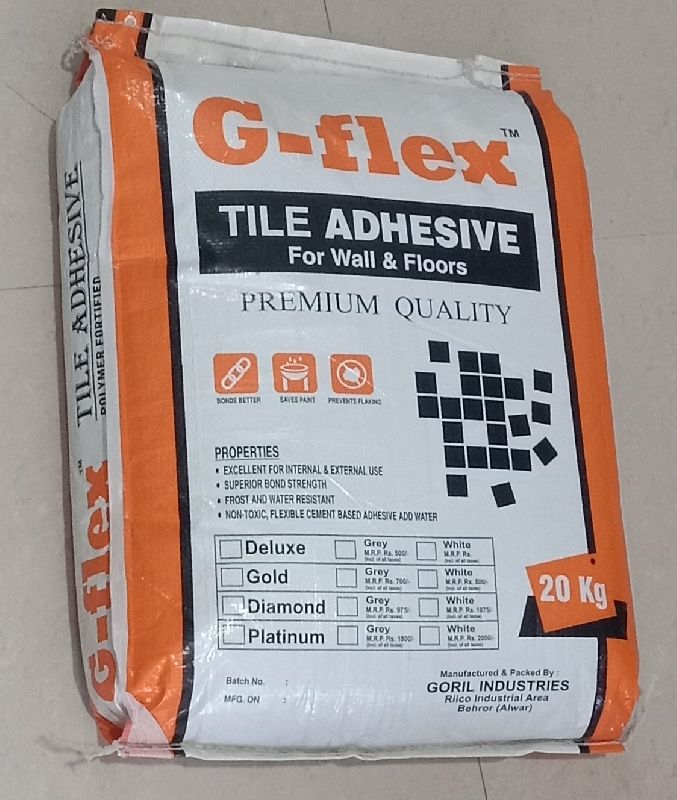Goril industries in Behror Manufacturer of Tile Adhesives