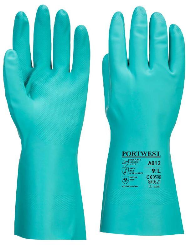 CHEMICAL NITRILE HAND GLOVES